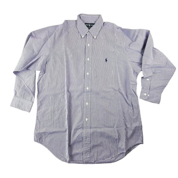 Ralph Lauren Yarmouth Purple Gingham Mens Shirt 16 32/33 Long Sleeve JH1791 - Picture 2 of 7
